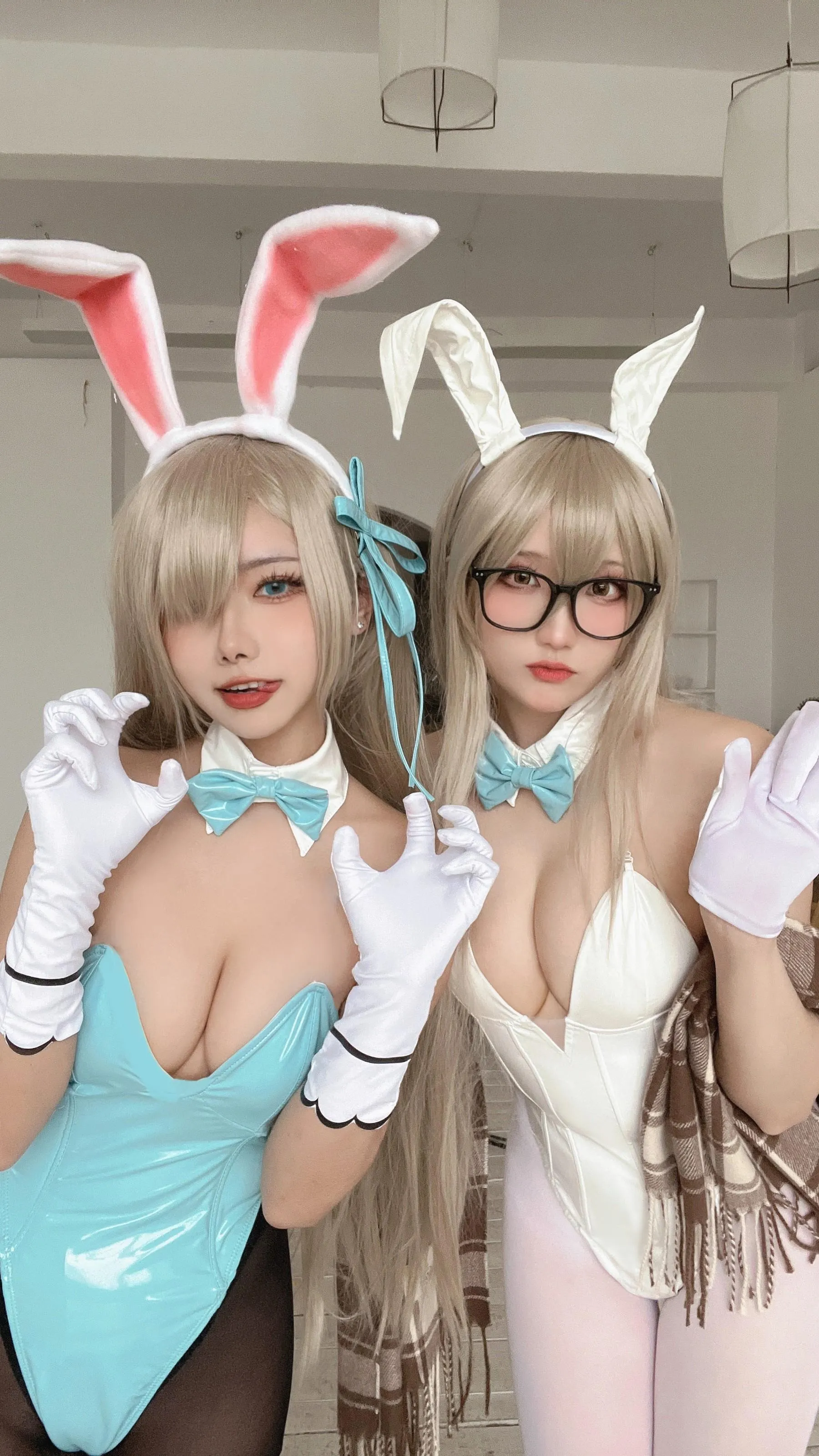 Momoko葵葵 – NO.29 瓜希酱 BA兔女郎cos双人本 [90P]插图9